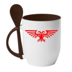 Чашка с ложкой Imprerium Warhammer 40000 - PrintSalon