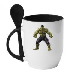 Чашка з ложкою Incredible Hulk - PrintSalon