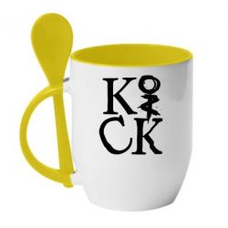 Чашка с ложкой Invincible tricking - PrintSalon