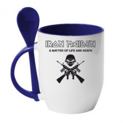 Чашка с ложкой Iron Maiden - PrintSalon