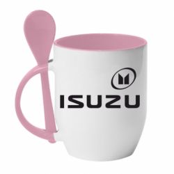 Чашка с ложкой ISUZU - PrintSalon