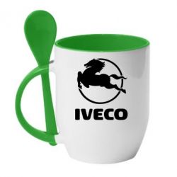Чашка с ложкой IVECO - PrintSalon