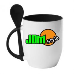 Чашка с ложкой JDM Style - PrintSalon