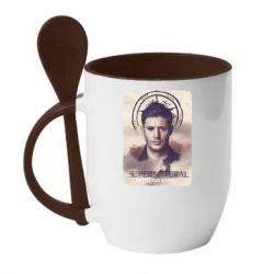 Чашка з ложкою Jensen Ackles
