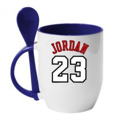 Чашка с ложкой Jordan 23 - PrintSalon