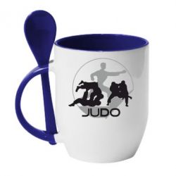 Чашка с ложкой Judo Federation - PrintSalon