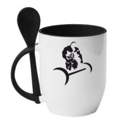 Чашка з ложкою Качок і штанга
