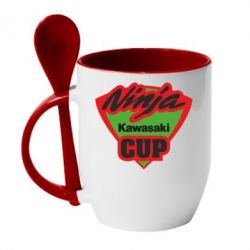 Чашка з ложкою Kawasaki Ninja Cup - PrintSalon