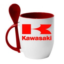 Чашка з ложкою Kawasaki - PrintSalon
