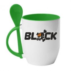 Чашка з ложкою Ken Block 43 - PrintSalon