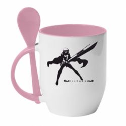 Чашка з ложкою Клеймор - PrintSalon