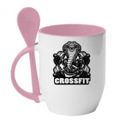 Чашка с ложкой Кобра CrossFit - PrintSalon