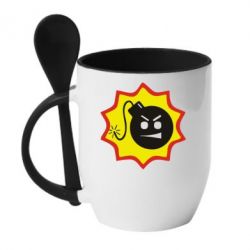 Чашка с ложкой Крутой Сем - PrintSalon