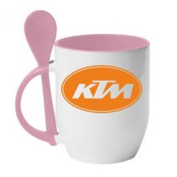 Чашка з ложкою KTM - PrintSalon