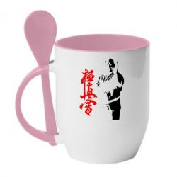 Чашка з ложкою Kyokushin Kanku Master - PrintSalon