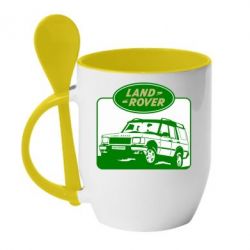 Чашка с ложкой Land Rover - PrintSalon