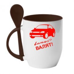 Чашка с ложкой Ланосы валят! - PrintSalon