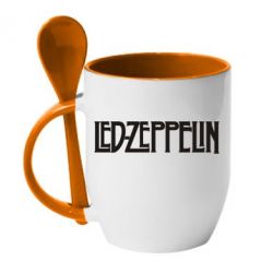 Чашка с ложкой Led Zeppelin - PrintSalon