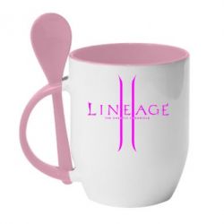Чашка с ложкой Lineage ll - PrintSalon