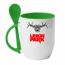 Чашка з ложкою Linkin Park Logo