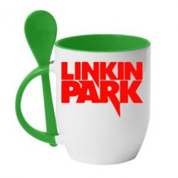 Чашка с ложкой Линкин Парк - PrintSalon