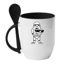 Чашка с ложкой Little Stormtrooper - PrintSalon