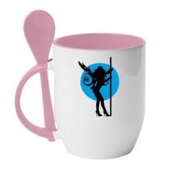 Чашка з ложкою Місячний танець