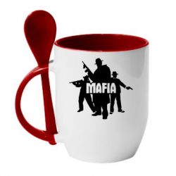 Чашка с ложкой Mafia - PrintSalon