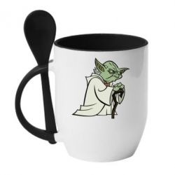 Чашка с ложкой Master Yoda - PrintSalon