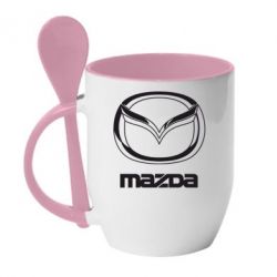 Чашка с ложкой Mazda Small - PrintSalon