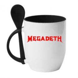 Чашка с ложкой Megadeth - PrintSalon