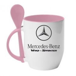 Чашка с ложкой Mercedes Benz - PrintSalon