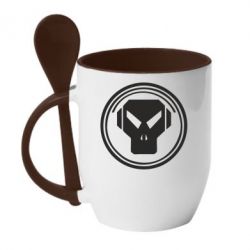 Чашка с ложкой metalheadz-PrintSalon Чашка с ложкой metalheadz