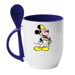 Чашка с ложкой Микки Доктор - PrintSalon