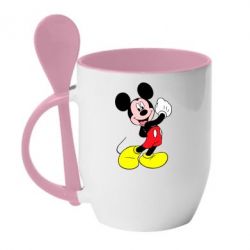 Чашка з ложкою Міккі Маус - PrintSalon