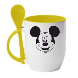 Чашка з ложкою Міккі Маус - PrintSalon