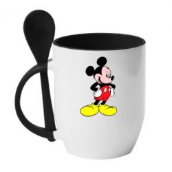 Чашка з ложкою Міккі - PrintSalon