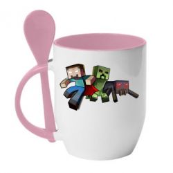 Чашка з ложкою Minecraft Company - PrintSalon