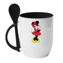 Чашка с ложкой Минни "Мимими" - PrintSalon
