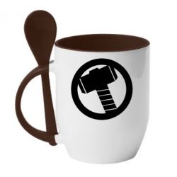 Чашка с ложкой Молот Тора - PrintSalon