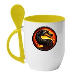 Чашка с ложкой Mortal Combat - PrintSalon