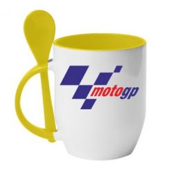 Чашка з ложкою MOTO GP - PrintSalon