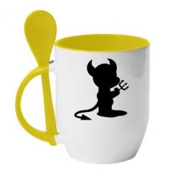 Чашка с ложкой Моя сущность - PrintSalon