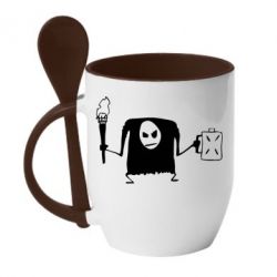 Чашка з ложкою Mr. Freeman - PrintSalon