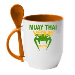 Чашка с ложкой Muay Thai Venum Fighter - PrintSalon