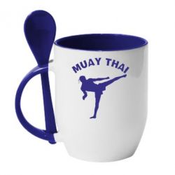 Чашка с ложкой Muay Thai - PrintSalon