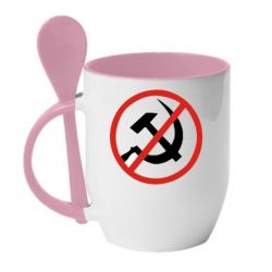 Чашка с ложкой Нет совку! - PrintSalon