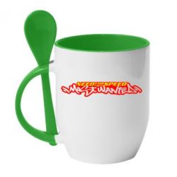 Чашка с ложкой NFS Most Wanted - PrintSalon