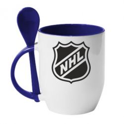 Чашка з ложкою NHL - PrintSalon
