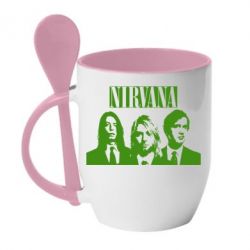 Чашка с ложкой Nirvana (Нирвана) - PrintSalon